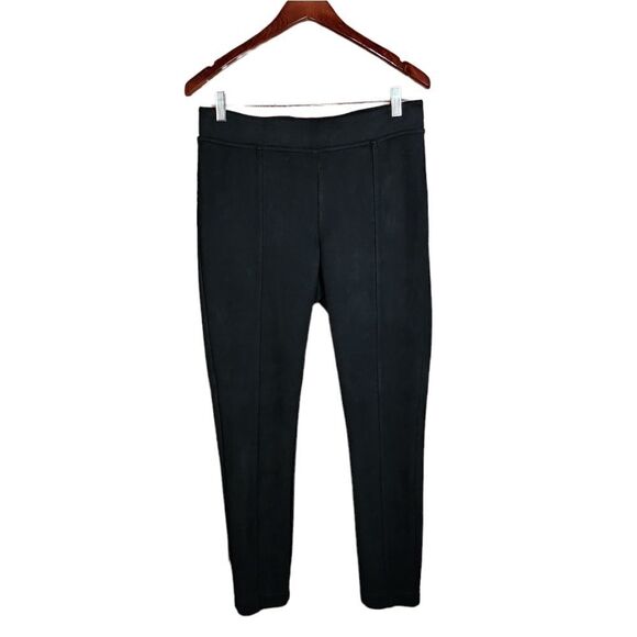 Andrew Marc Mid Rise Black Soft Suede Skinny Slim Fit Pants Women's Size Medium - Picture 4 of 12